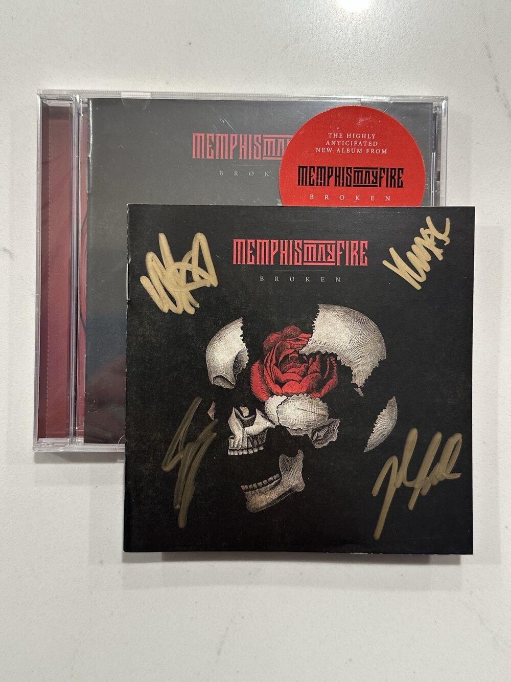 Memphis May Fire Broken CD SIGNED AUTOGRAPHED #2